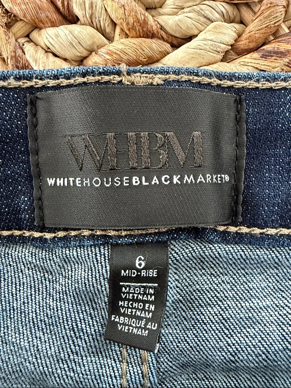 WHBM Everyday Soft Girlfriend Mid Rise Jean